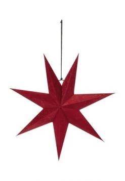 Auslauf ✔️ MARK SLÖJD SWEDEN Standstern "Clara", Samt ROT 🛒