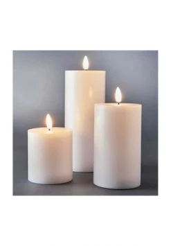 Auslauf 🛒 BUTLERS® NORDIC LIGHT LED-Kerzen 3-tlg. Mit Fernbedienung Weiß 💯
