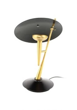 Bestpreis ⭐ Kayoom Standleuchten Tischlampe Flyer 125 Gold / Schwarz Gold/ Schwarz 🛒