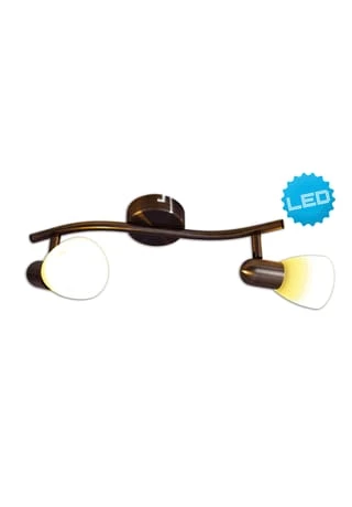 Billig 💯 Näve Leuchten 2er LED-Wand-u. Deckenspot "Mestre" Braun ✨ 2 Billig 💯 Näve Leuchten 2er LED-Wand-u. Deckenspot "Mestre" Braun ✨ – Bild 2