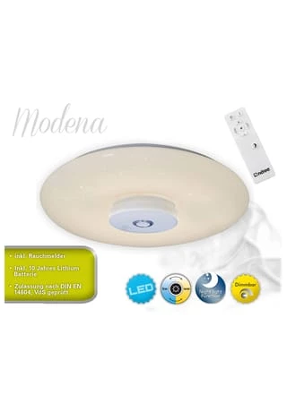 Rabatt 😍 Näve Leuchten LED Deckenleuchte "Modena" D:40cm Mit Rauchmelder Weiß 💯 3 Rabatt 😍 Näve Leuchten LED Deckenleuchte "Modena" D:40cm Mit Rauchmelder Weiß 💯 – Bild 3