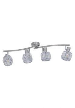 Billig ✔️ Näve Leuchten 4er-LED Spot "Josefa" E14 Filament Stahl-blank 🌟