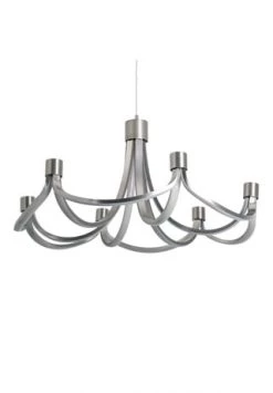 Billig 🔥 Näve Leuchten LED Pendelleuchte "Festos" D: 55cm Nickelmatt ✔️ -technik Verkäufe unnamed file 1906