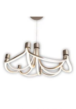 Billig 🔥 Näve Leuchten LED Pendelleuchte "Festos" D: 55cm Nickelmatt ✔️ -technik Verkäufe unnamed file 1911