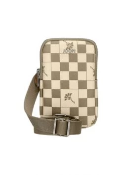 technik Verkäufe 19 Neu 😉 JOOP! Handytasche "Cortina Piazza", Schachbrettmuster, Reißverschluss, Kunstleder, Beige/grau Grau, Beige 🌟