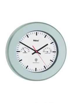 Billig 🧨 Mebus® Funk-Wanduhr Silber 💯