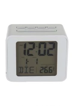 Neu 🌟 GALERIA Essentials Funkwecker Mit Temperaturanzeige "GE-1875/19" Silber 😀