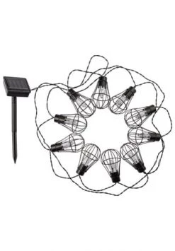 Bester Verkauf 👍 PURE DAY Solar-Lichterkette Birmingham Schwarz 🛒