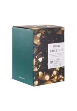 Neu 👏 BUTLERS® 160 LIGHTS LED-Lichterkette 160 Lichter Outdoor 👍 -technik Verkäufe unnamed file 841