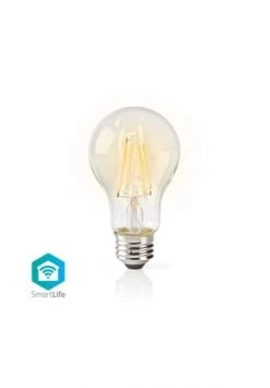 Besorgen 🌟 Nedis - WLAN-Smart-LED-Lampe - Filament - E27 - Weiß - A60 - Nennlichtstrom: 500 Lm - App 🌟