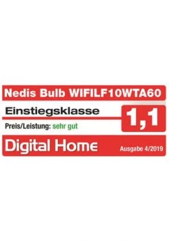 Besorgen 🌟 Nedis - WLAN-Smart-LED-Lampe - Filament - E27 - Weiß - A60 - Nennlichtstrom: 500 Lm - App 🌟 -technik Verkäufe unnamed file 901