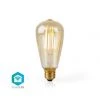 Rabatt 😉 Nedis - WLAN-Smart-LED-Filament-Lampe - E27 - ST64- 5W - 500 Lm - Einfach Einzurichten 👍