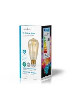 Rabatt 😉 Nedis - WLAN-Smart-LED-Filament-Lampe - E27 - ST64- 5W - 500 Lm - Einfach Einzurichten 👍 -technik Verkäufe unnamed file 908