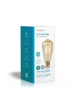 Rabatt 😉 Nedis - WLAN-Smart-LED-Filament-Lampe - E27 - ST64- 5W - 500 Lm - Einfach Einzurichten 👍 -technik Verkäufe unnamed file 909