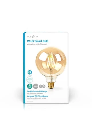 Top 10 🎁 Nedis - WLAN-Smart-LED-Filament-Lampe - E27 - 125 Mm - 5 W - 500 Lm - App-Steuerung 🔥 6 Top 10 🎁 Nedis - WLAN-Smart-LED-Filament-Lampe - E27 - 125 Mm - 5 W - 500 Lm - App-Steuerung 🔥 – Bild 6