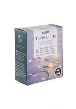 Billig 🥰 BUTLERS® TWINE LIGHTS LED Lichterkette 50 Lichter Mit USB-Batteriefach 😉 -technik Verkäufe unnamed file 943