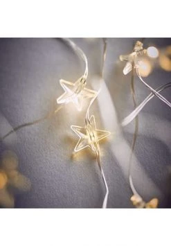 Neu 🌟 BUTLERS® STAR LIGHTS LED-Lichterkette Sterne 20 Lichter Mit USB-Batteriefach ❤️